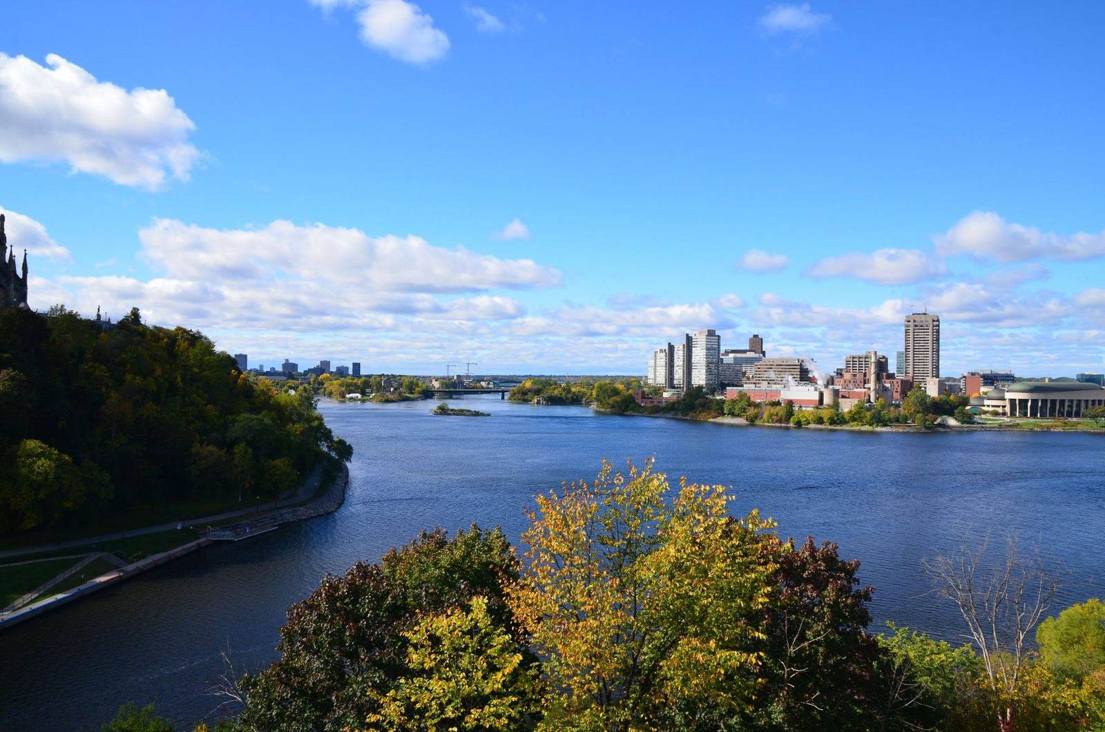 The Ottawa River between Gatineau and Ottawa